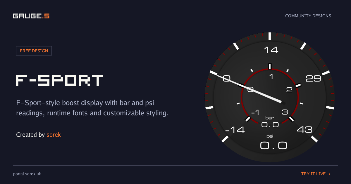 F-Sport share card by sorek